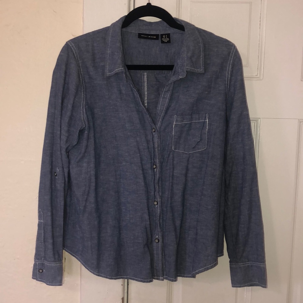 DKNY Jean button up jacket